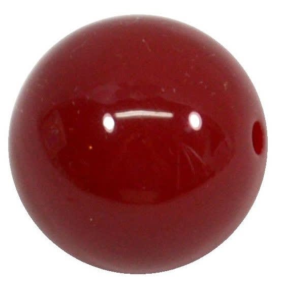 20mm Burgundy Acrylic Bubblegum Beads