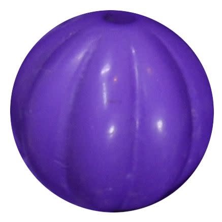 20mm Purple Pumpkin Style Acrylic Bubblegum Bead