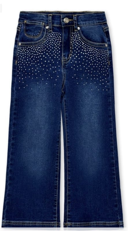 Rhinestone Front Dark Denim