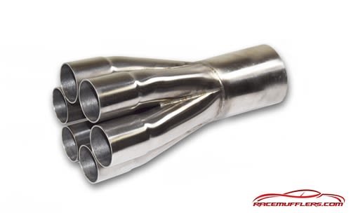 1 5/8" Primary 6 into 1 Straight Exit Merge Collector