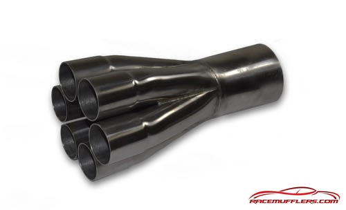 2 1/8" Primary 6 into 1 Straight Exit Merge Collector