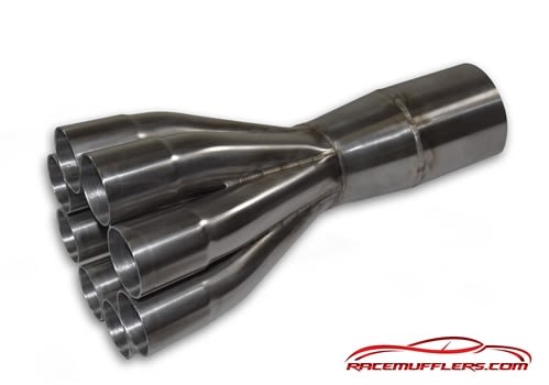 8 into 1 Mild Steel Transitional Exit Merge Collector