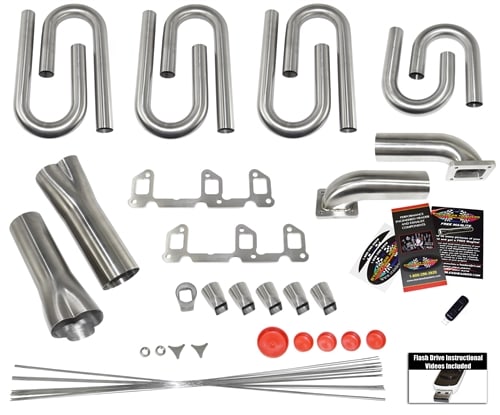 Buick Fireball V-6 Custom Turbo Header Built Kit
