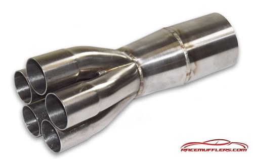 5 into 1 Stainless Transitional Exit Merge Collector