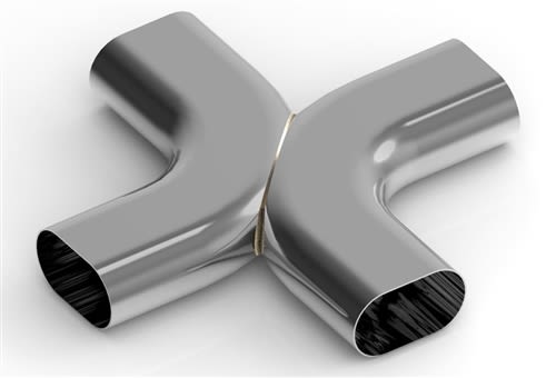 Universal 304 Stainless Steel Y-Pipe