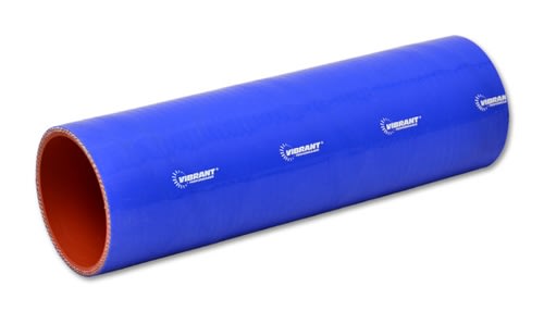 Vibrant 27031B Straight Hose Coupler, 1.5" I.D. x 12" long - Blue