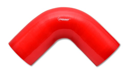 Vibrant 2748R 90 Degree Elbow, 4.5" I.D. x 3" Leg Length - Red