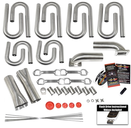 Small Block Chevy "D-Port" LT1 Custom Turbo Header Build Kit