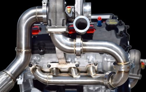 Bolt On Ford 5L Coyote Turbo Header Bolt On Ford 5L Coyote Turbo Header