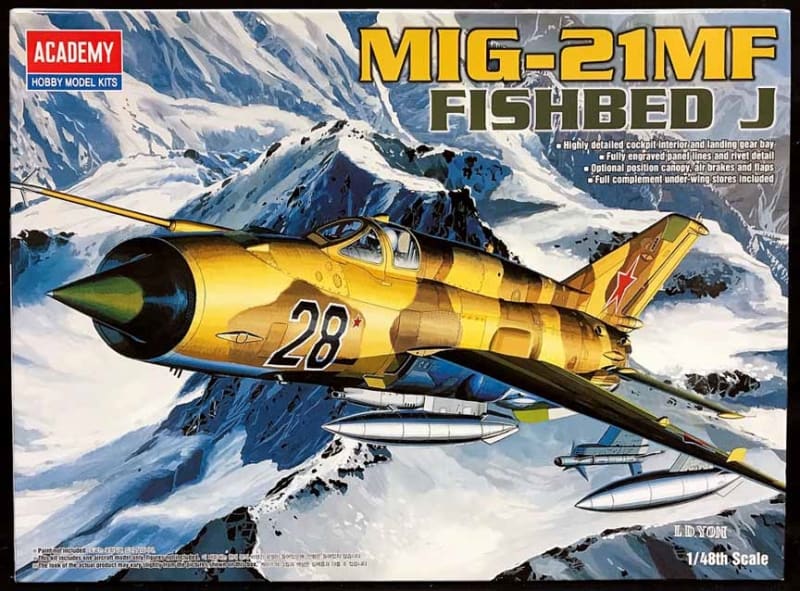 Academy #2171 1/48 MiG 21MF Fishbed J