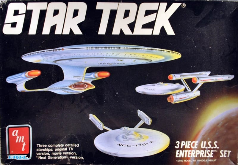 AMT #6618 1/48 3 Ship Set - USS Enterprise TV / Movie / Next Gen