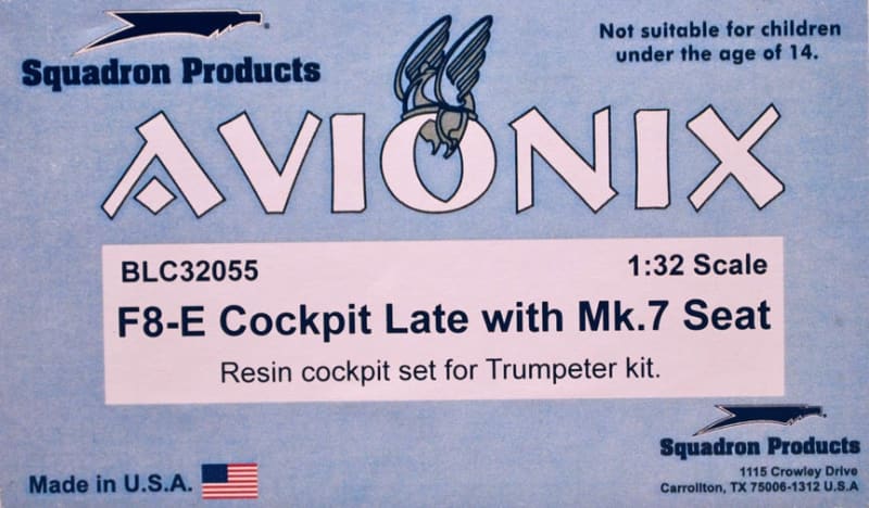 Avionix #32055 1/32 F8-E Cockpit (Late) w/ Mk.7 seat