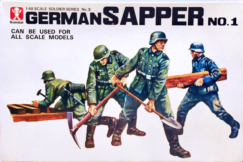 Bandai #8244 1:48 German Sapper Figures #1