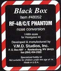 Black Box #48052 1/48 RF-4B/C/E Phantom