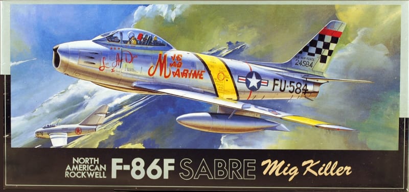 Box Art of Fujimi #F-19 Model Kit of F-86F Sabre