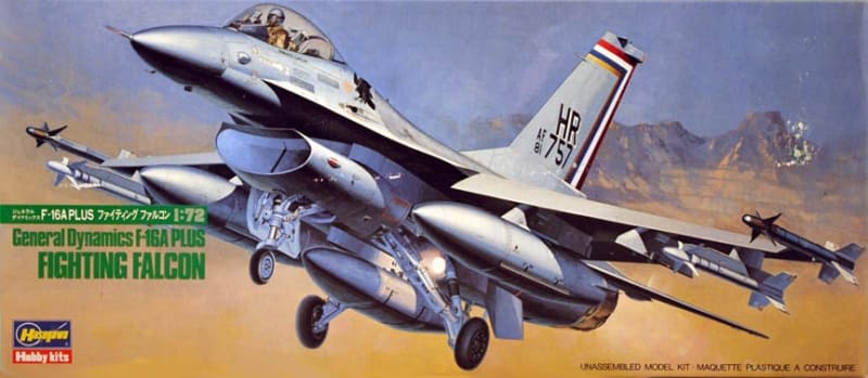 Hasegawa #601 1/72 F-16A Plus Fighting Falcon