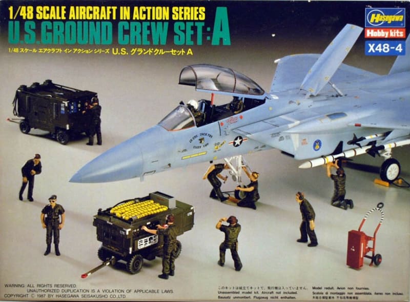 Hasegawa #X484 1:48 U.S. Ground Crew - Set A