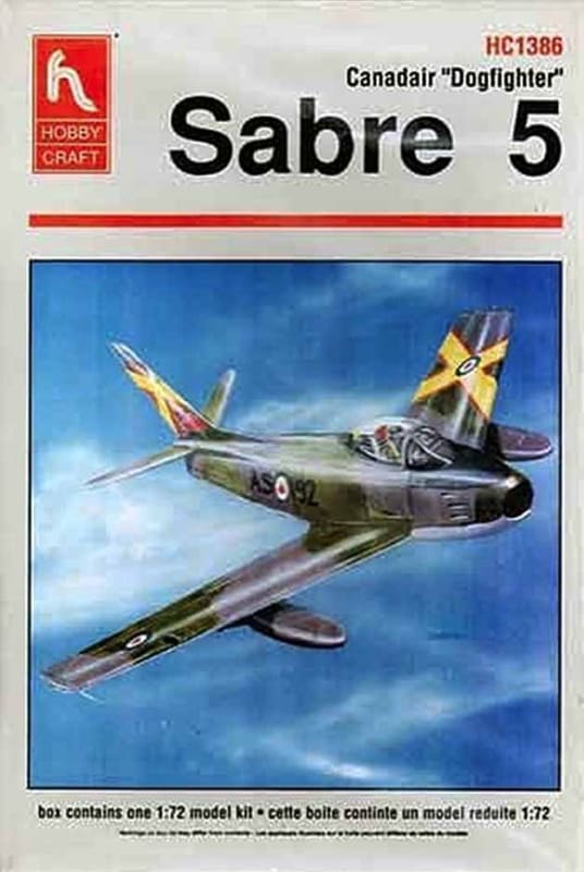 Hobby Craft 1386 1/72 Canadiar Sabre 5