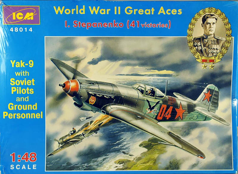 ICM #48014 1/48 Yak-9 WWII Great Aces - Stepanenko