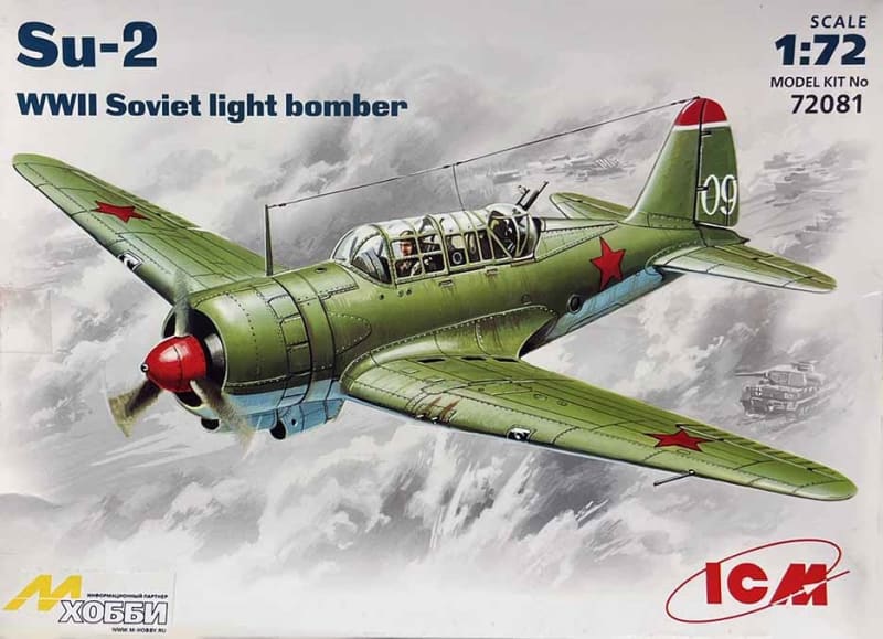 ICM #72081 1/72 Sukhoi SU-2 Light Bomber