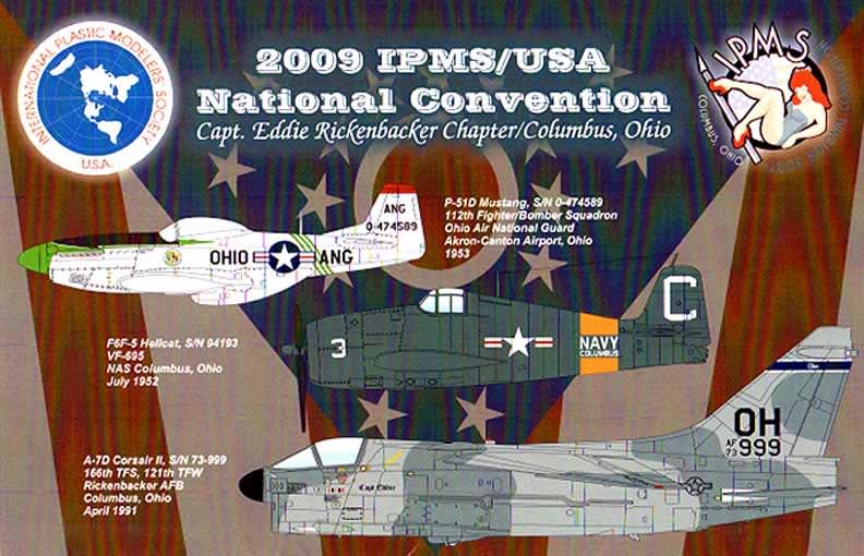 IPMS USA 2009 National Convention Columbus, OH Decal Sheet
