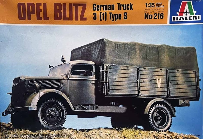 Italeri #216 1/35 Opel Blitz 3 (t) Type S German Truck