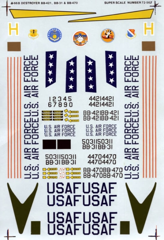 Microscale #72567 1:72 Douglas B-66 B Destroyer