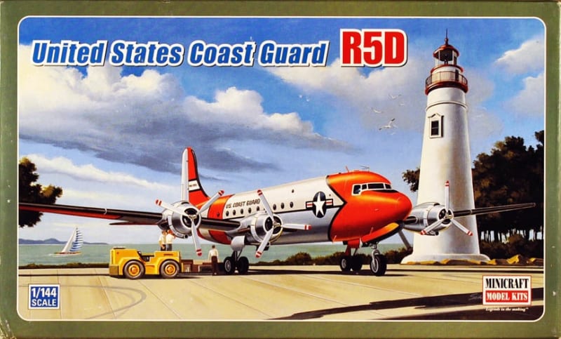 Uscg R5d Minicraft #14552 1/144 R5D U.S. Coast Guard San Diego