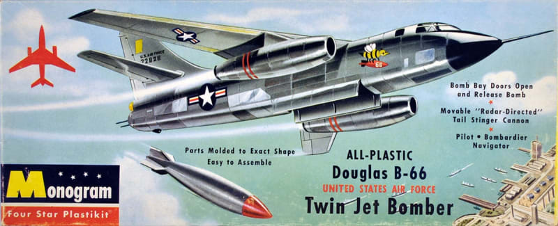 Monogram Jet Models Monogram #PA10 1/83 Douglas B-66 Twin Jet Bomber