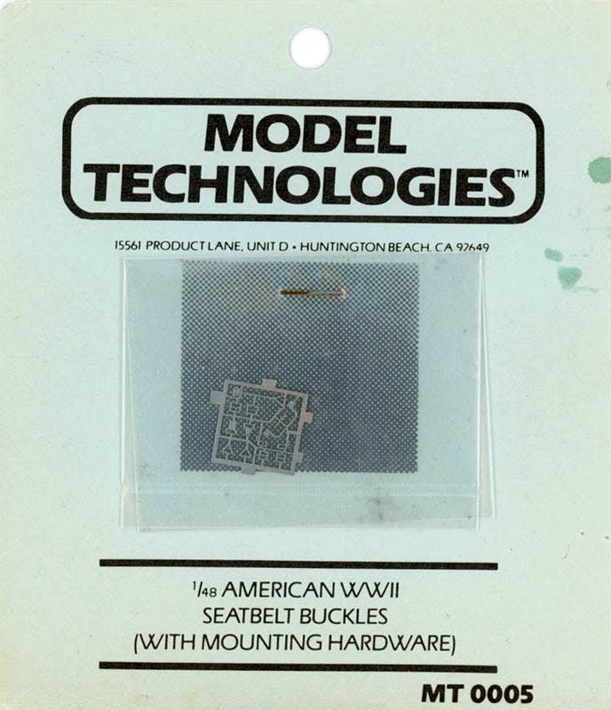 Model Technologies #MT0005 1/48 American WWII Seat Buckles w/ Mounting Hardware