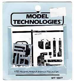 Model Technologies #MT1007 1/72 Hughes AH64A Interior Placard Set
