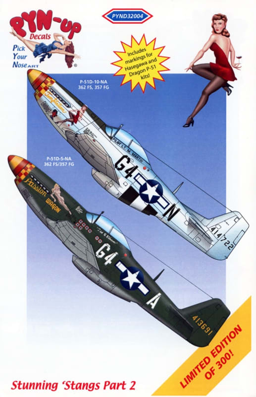 Pyn-Up #32004 1/32 P-51D Mustang "Stunning Stangs" Pt. 2