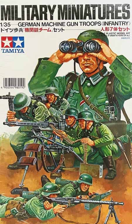 Tamiya 1/35 German Machine Gun Troops (Infantry) - #35038 Tamiya 1/35 German Machine Gun Troops (Infantry) - #35038