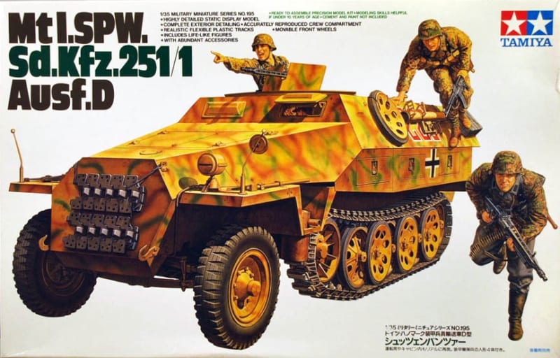 Tamiya #35195 1:35 Mtl. SPW. Sd.Kfz,251/1 Ausf.D Tamiya #35195 1:35 Mtl. SPW. Sd.Kfz,251/1 Ausf.D