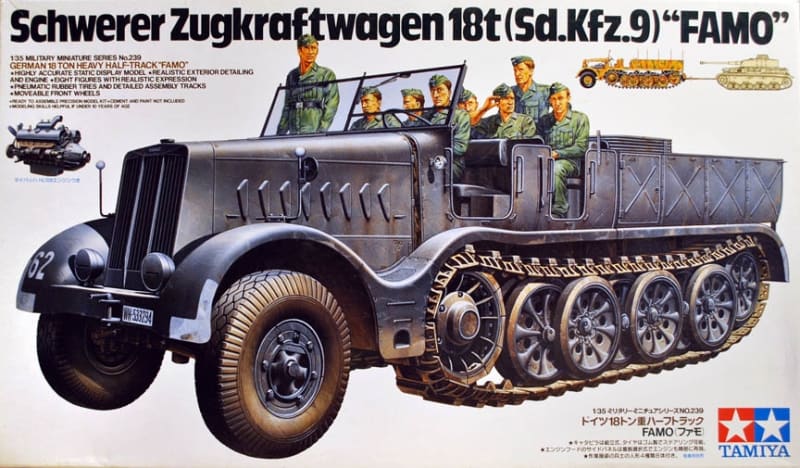 Tamiya #35239 1/35 Schwerer Zugkraftwagen 18T SdKfz 9 FAMO