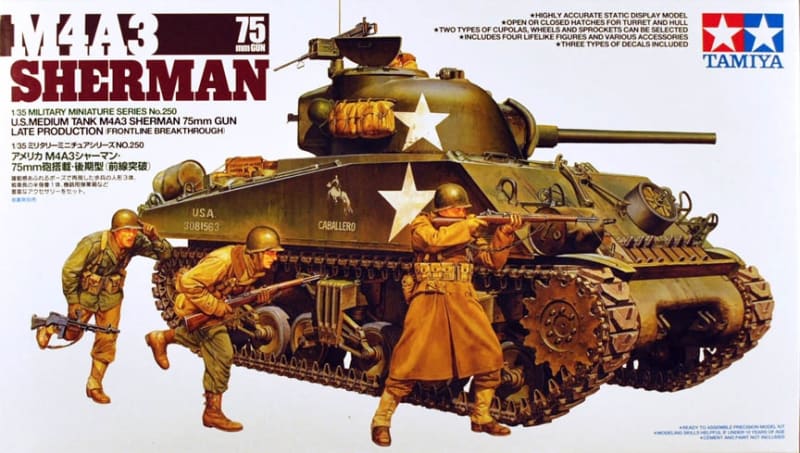 Tamiya_35250_M4A3_Sherman_75mm_Gun Tamiya_35250_M4A3_Sherman_75mm_Gun
