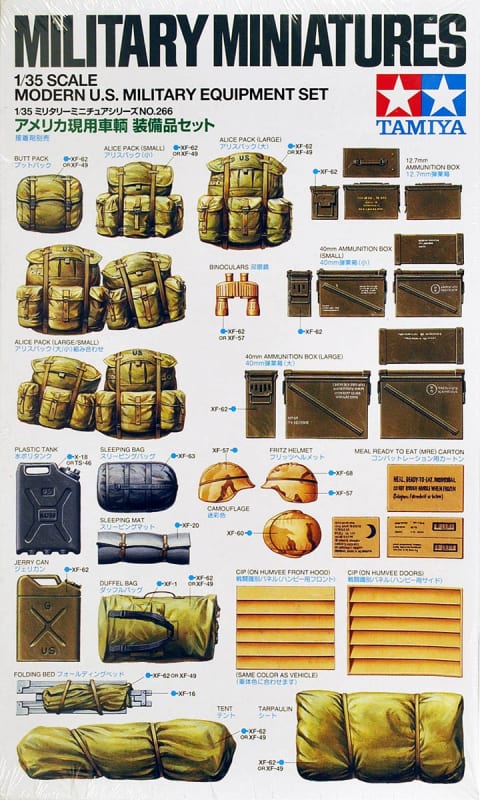 Photo of Armor accessory set of U.S. Military Equipment for scale model armor tanks and vehicles. Photo of Armor accessory set of U.S. Military Equipment for scale model armor tanks and vehicles.