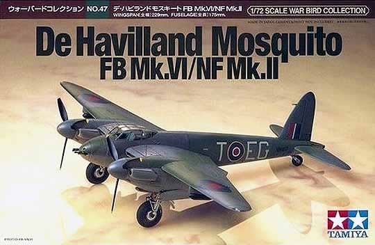 Tamiya #60747 1/72 De Havilland Mosquito FB Mk.VI / NF Mk.II Tamiya #60747 1/72 De Havilland Mosquito FB Mk.VI / NF Mk.II