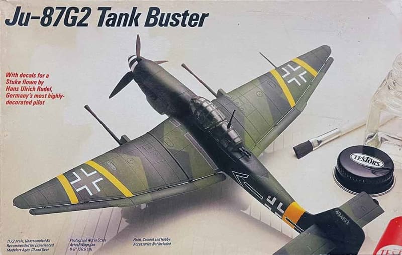Testors #342 1/72 Junkers Ju-87G2 Tank Buster