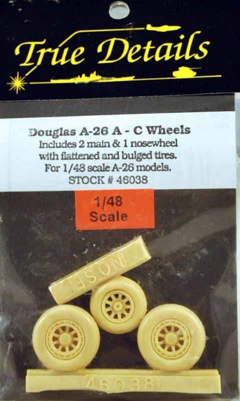True Details #46038 1/48 Douglas A-26 A-C Wheels