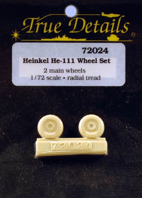 True Details #72024 1:72 Heinkel He-111 Wheels