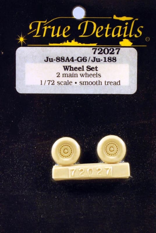 True Details #72027 1:72 Junkers Ju 88 A4 - G6 or Ju 188 Wheels