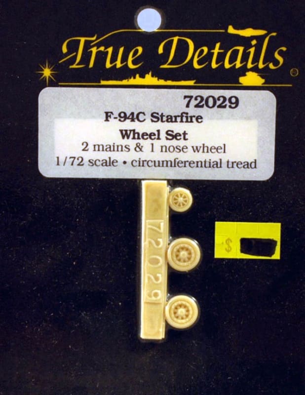 True Details #72029 1:72 F-94C Starfire Wheels