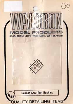 Waldron Model Products #4809 1/48 Photo Etched German Seat Buckles