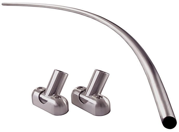 Standard 5' Curved Shower Rod - Satin Stainless Steel