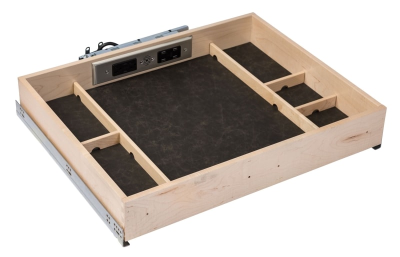 Century Components Galaxy Charging Drawer - 27" Opening AC, USB-A and USB-C - GALMPCS26PF