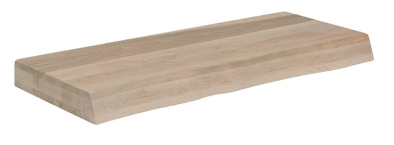 InnovaShelf Live Edge Floating Shelf - Unfinished Maple | Remodel Market