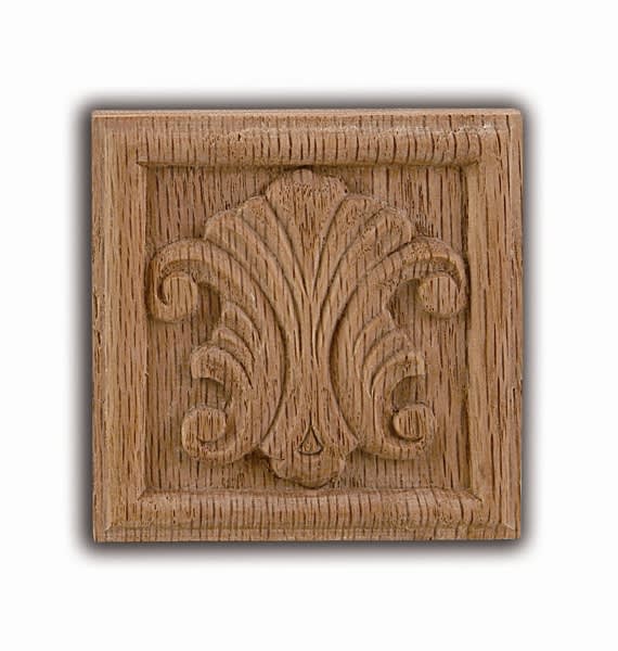 Traditional Square Carved Rosette Traditional Square Carved Rosette