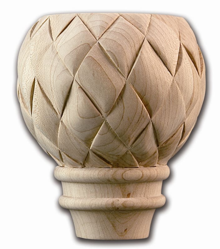 Woven Bunn Foot - From Hardware and Molding