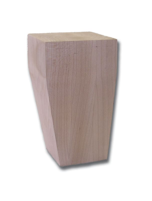 Short Tapered Bunn Foot - Maple